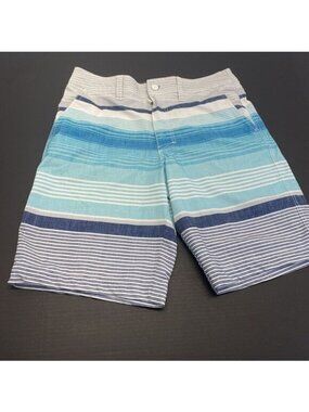 Mossimo Supply Co Men's Stripe Swim Board‎ Hybrid Shorts Blue Gray Size 32